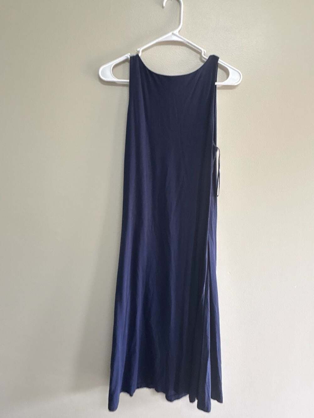 Ralph Lauren Sport Navy Blue Sleeveless Wrap Dress Size L - Picture 6 of 6